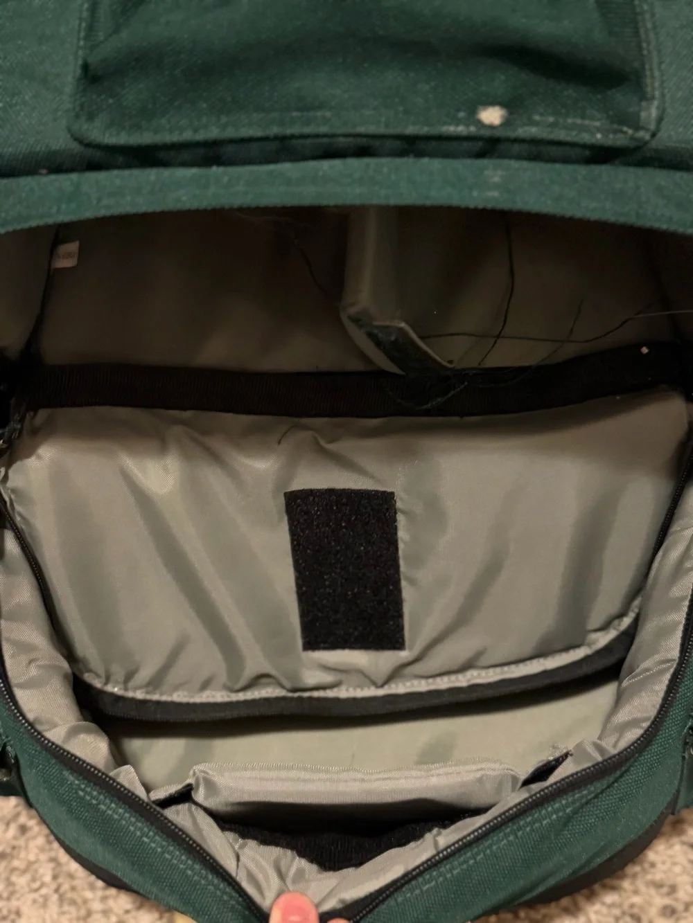 Canon Dark Green and Black Backpack with Tan Trim
